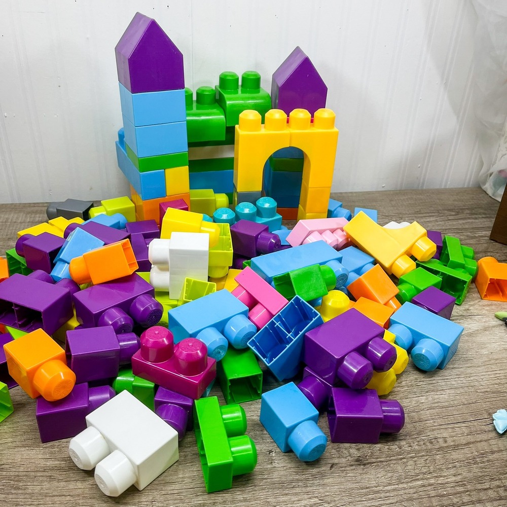 Mega Bloks First Builders Bulk Lot Mixed Colorful Building Blocks Toddler Toys